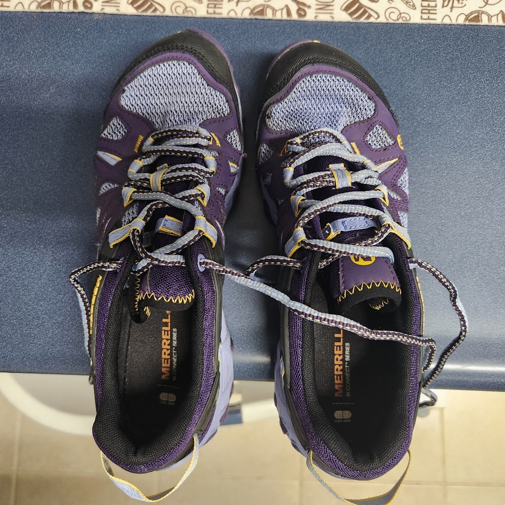 Merrell Women's All Out Blaze Aero Sport Hiking Water Shoe Purple Size 8.5